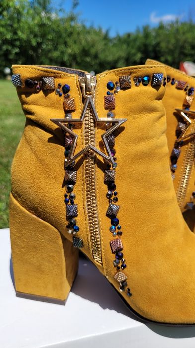 Botine, Alma en Pena, noi, piele naturală, marimea 37