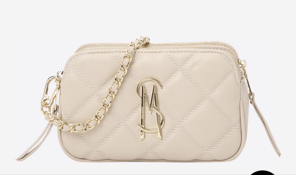 Steve madden bej piele naturala crossbody