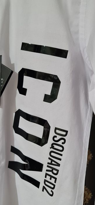 Cămașă icon alb negru  DSQUARED2