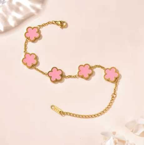 Стилна дамска гривна с две лица, Детелина