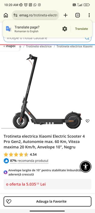 Scooter electric Xiaomi 4 Pro Gen2