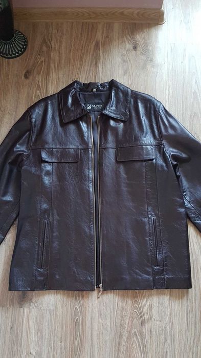 Яке от 100% Естествена Кожа "Alper Leather" - като ново, размер "Л"