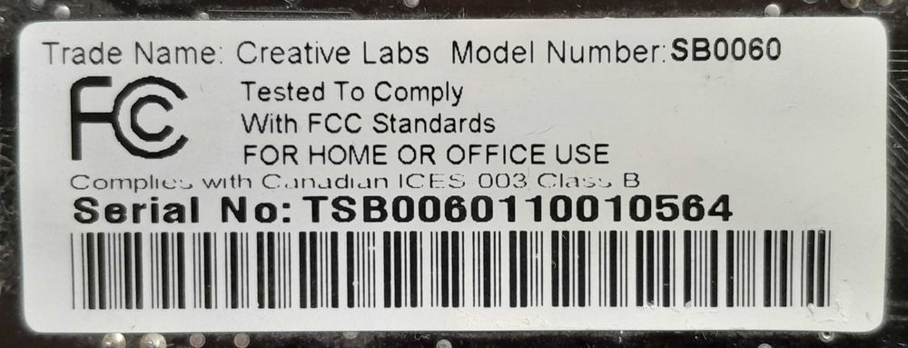 Звуковая карта Creative Sound Blaster Live! 5.1