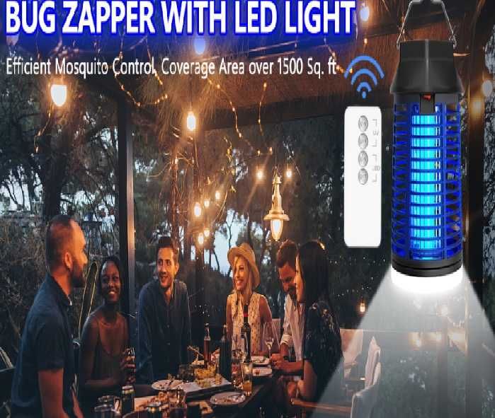Lampă UV anti-țânțar 15W ,4200 V  si  lampa  lumina Led cu telecomanda