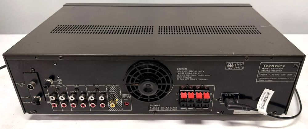 Amplituner Technics SA GX 230 Quartz Lock Tuner Loudness Phono Japan