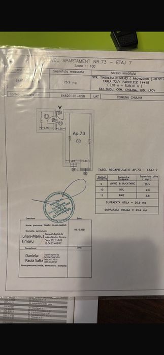 garsoniera 48000 euro Militari Residence