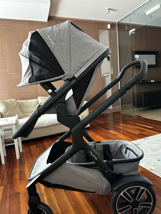 NUNA Travel System Demi Grow Double Stroller + Pipa Next За породени деца или близнаци / Комбинирана количка Нуна + столче за кола