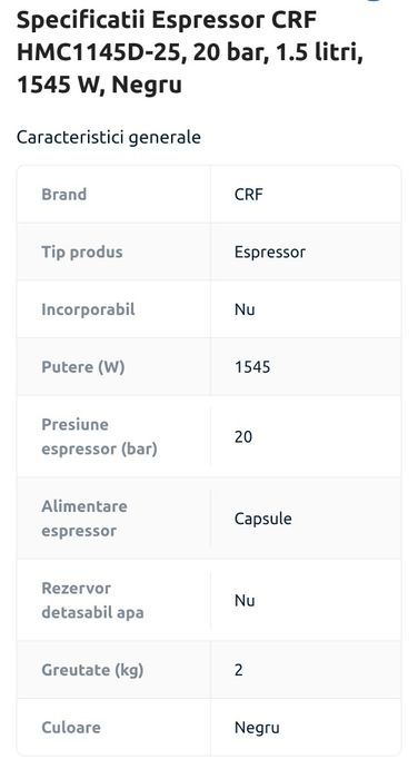 Espressor 3in1 Carrefour Home