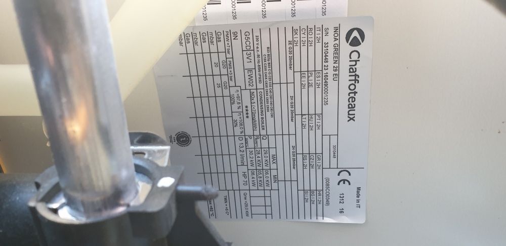 Chaffoteux INOA GREEN 29 EU an 2018 Dezmembrez piese reconditionate