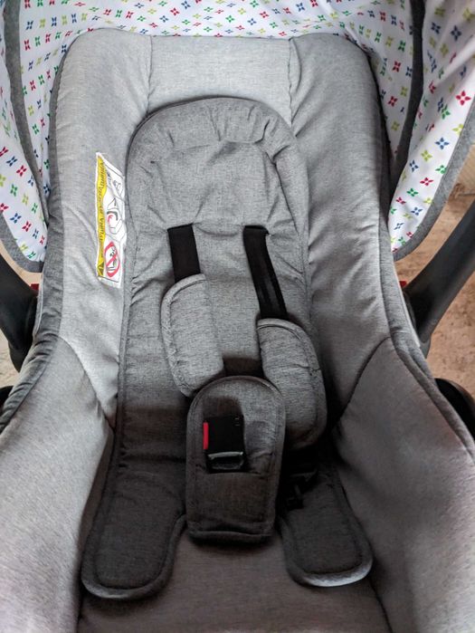 Бебешка количка Cangaroo noble 3в1 Сива.