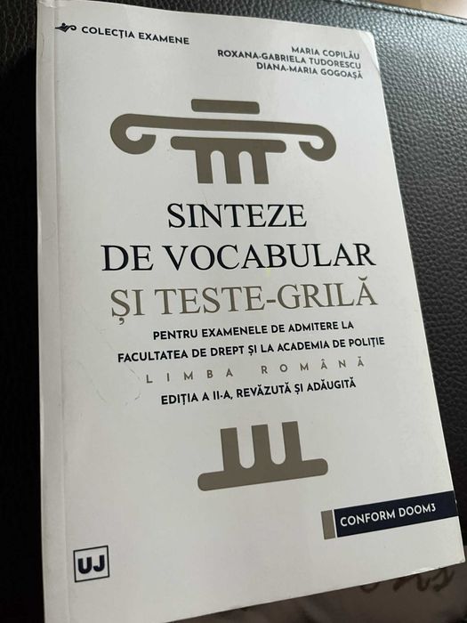 Vand culegeri pentru Admitere la Fac. DREPT Univ Buc