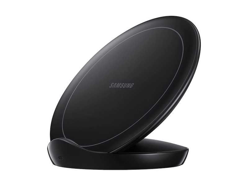 SAMSUNG Wireless Fast Charger Stand 9W, compatibil cu Galaxy si Apple