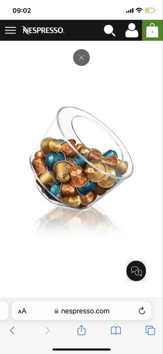 Suport capsule Nespresso Bonbonniere