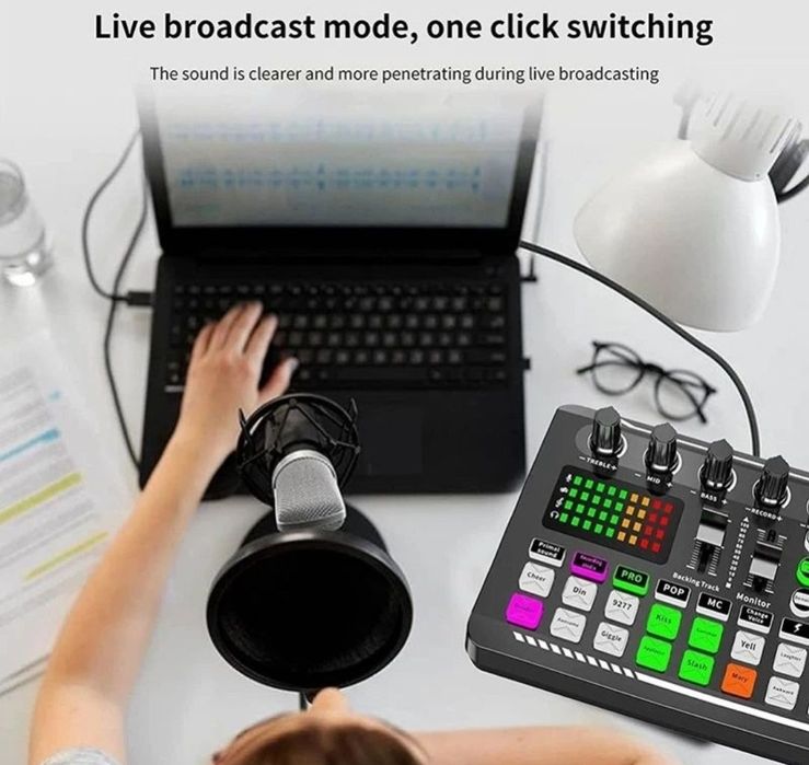 Consola Audio Bluetooth Mixer cu efecte de sunet și Bluetooth