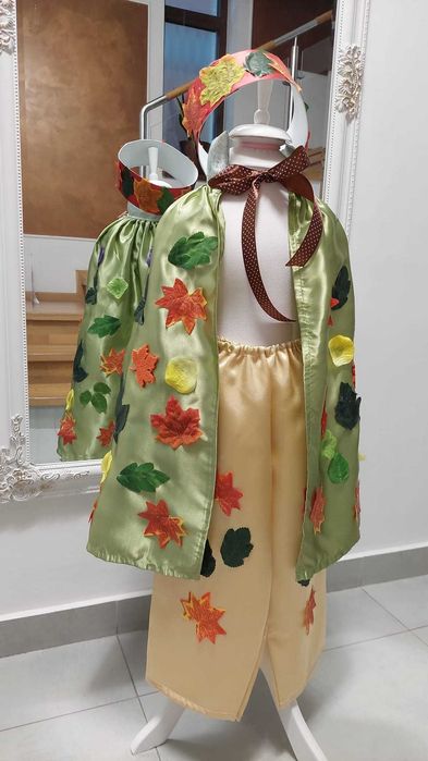 Costum Pelerina Toamna Baiat recolta frunze legume fructe vant serbare