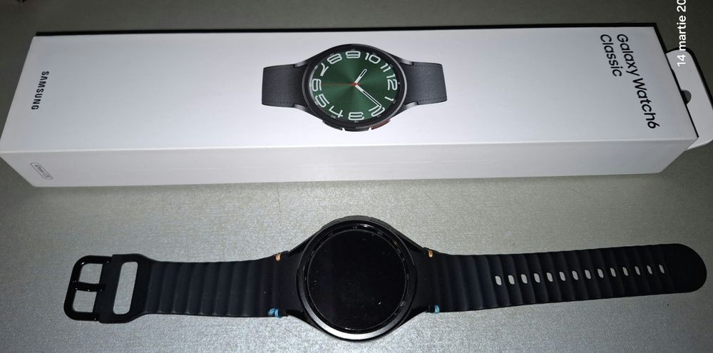 Samsung galaxy watch 6 clasic, 47 mm, LTE, Black.
