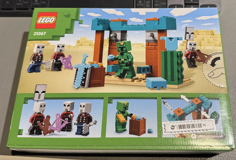LEGO Minecraft: Patrula Illager de desert 21267 sigilat