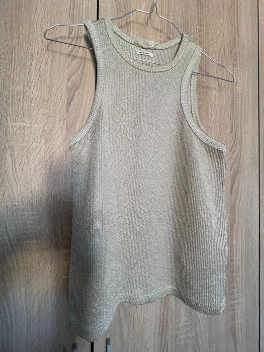 Рипс потник с лъскави нишки