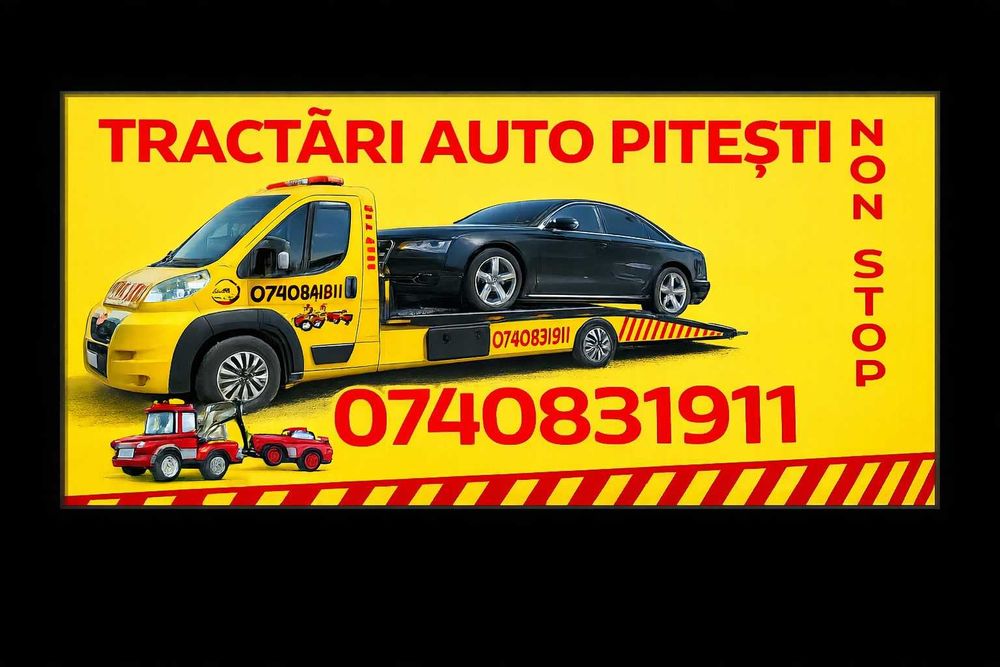 Tractari auto O74O831911 platforma auto,vulcanizare,Pitesti,A1NON STOP