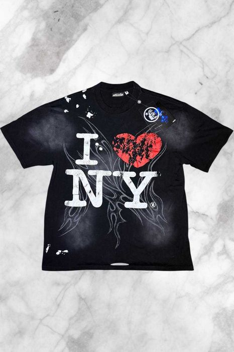 Hellstar I Love NY T-Shirt – Black | Red