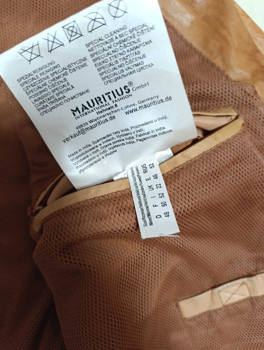 ''Mauritius''оригинално мъжко винтидж кожено яке Л размер