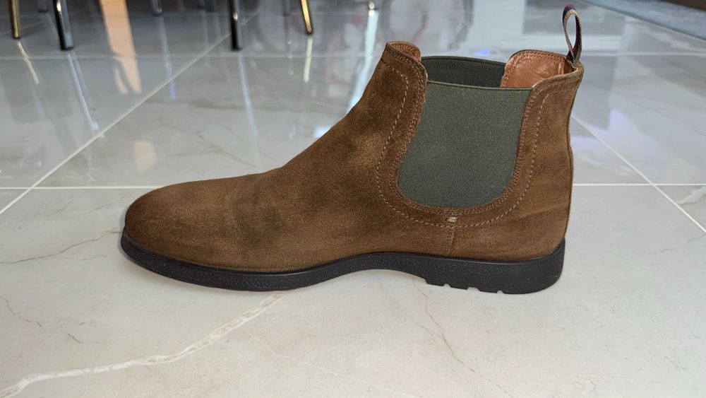 Велурени кафяви, мъжки Chelsea boots Pat Calvin - номер 44