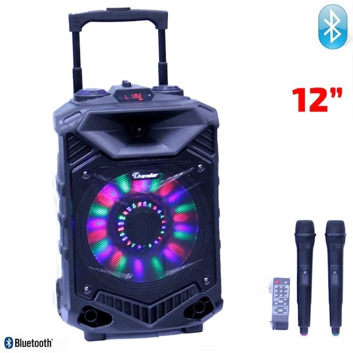 Караоке тонколона Thunder THS-B1201BTW; Bluetooth, FM радио, USB, SD c