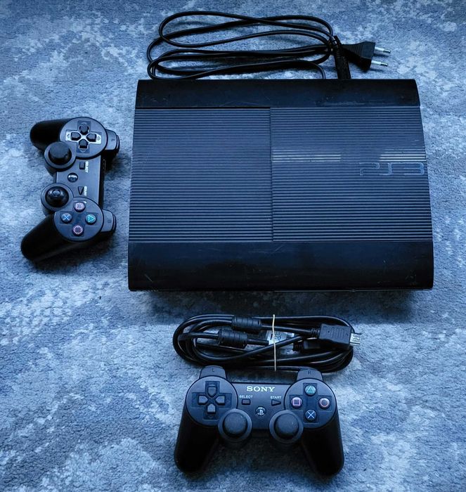 Consola Playstation PS3 super slim modata HEN + 35 jocuri - GTAV , NFS , MK , Minecraft , Fifa , Mafia + Bonus