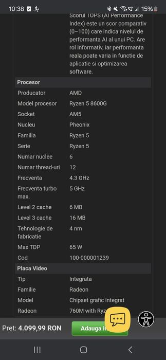 Kit ryzen 5 8600g ai ready