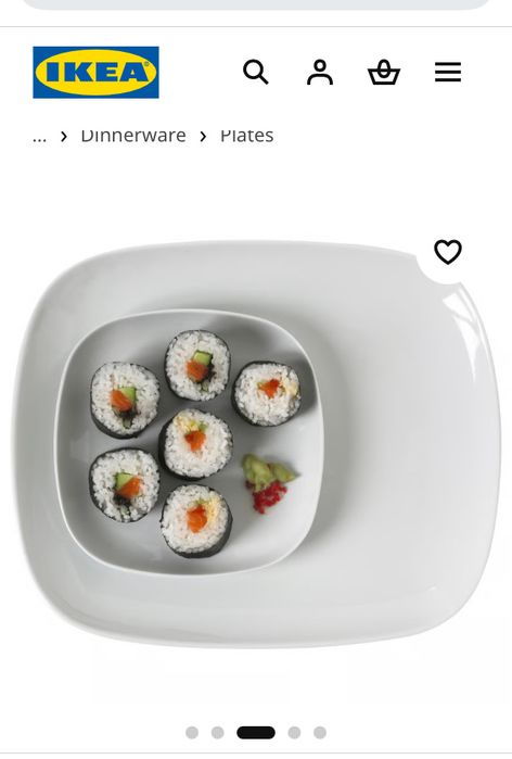 Фарфоровое сервировочное блюдо Ikea