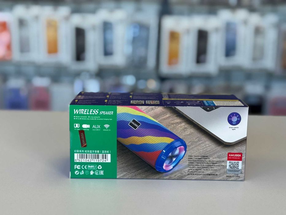 Boxa portabila, Bluetooth 5.0, Lumini LED, autonomie 4h