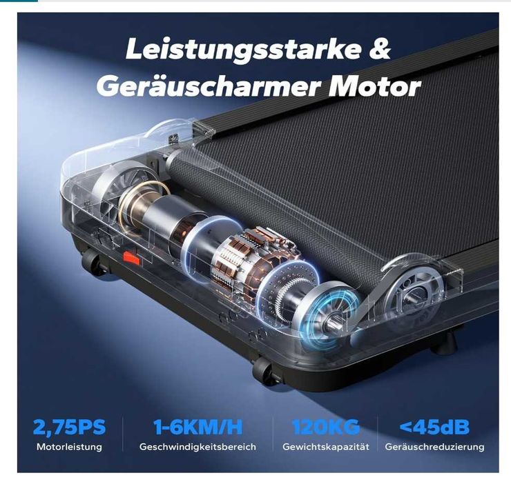 Banda alergare Merach - bluetooth, app, 6 km/h