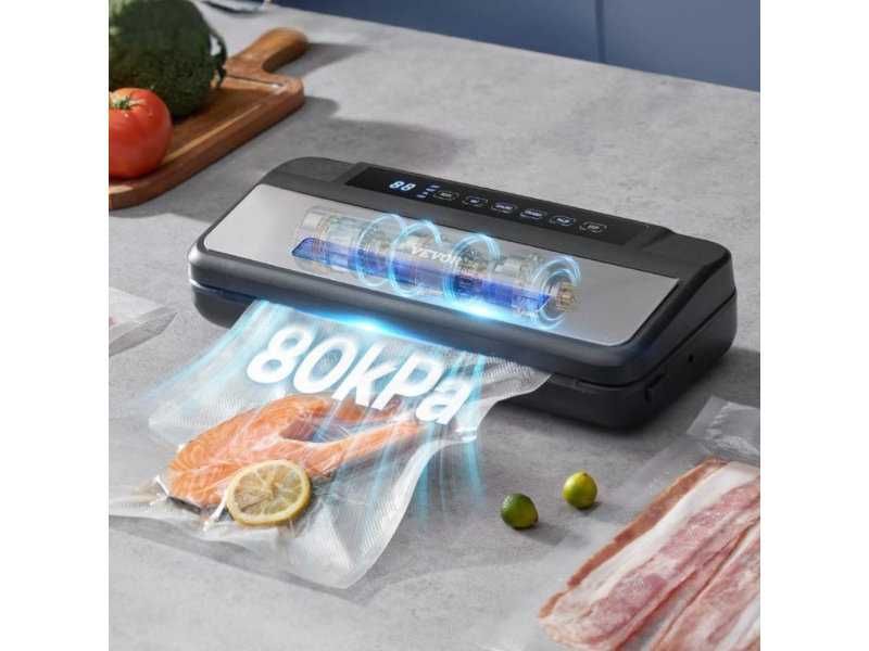 Машина за Вакуумиране на Храни 7 в 1 VEVOR, 120W, 80 kPa