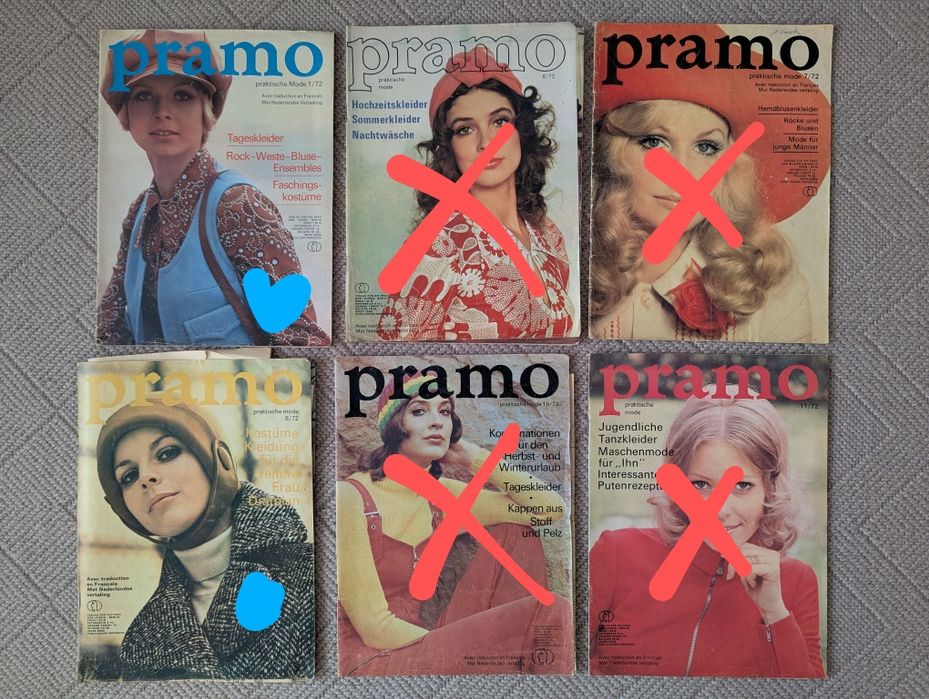 Стари винтидж списания Pramo от периода 1966-1983