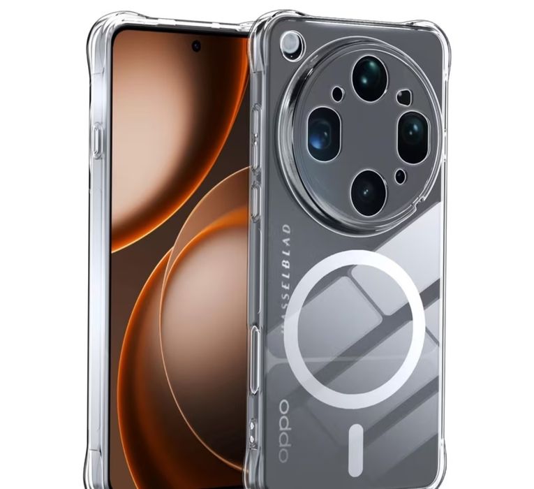 Oppo Find X9 Ultra кейс crystal clear magsafe ударо-устойчив
