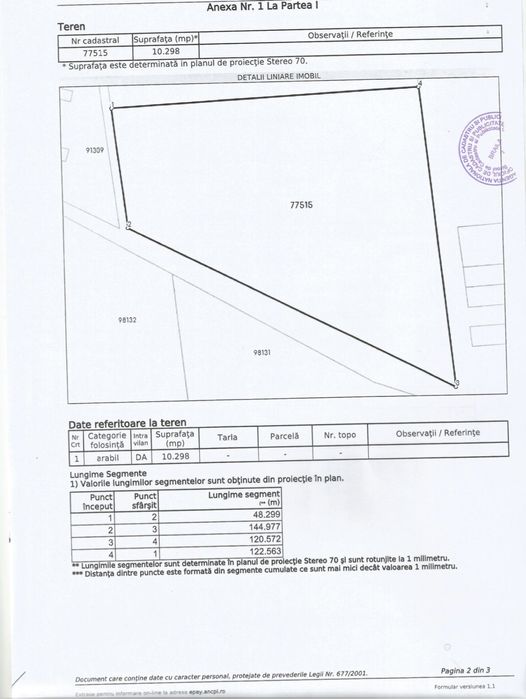 Teren de inchiriat/vanzare in Braila, Chercea