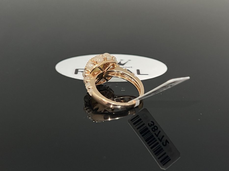 Bijuteria Royal CB : Inel cu diamante aur rosé 18K 750 7,40 grame