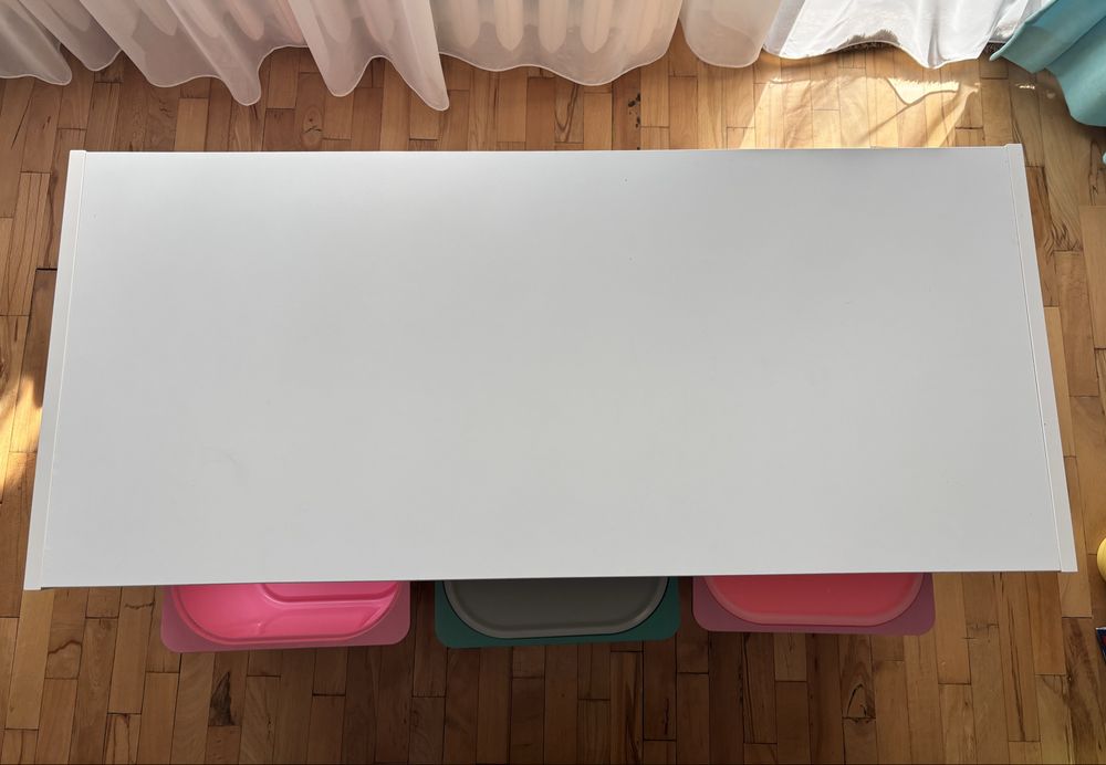 Бял шкаф за съхранение Ikea