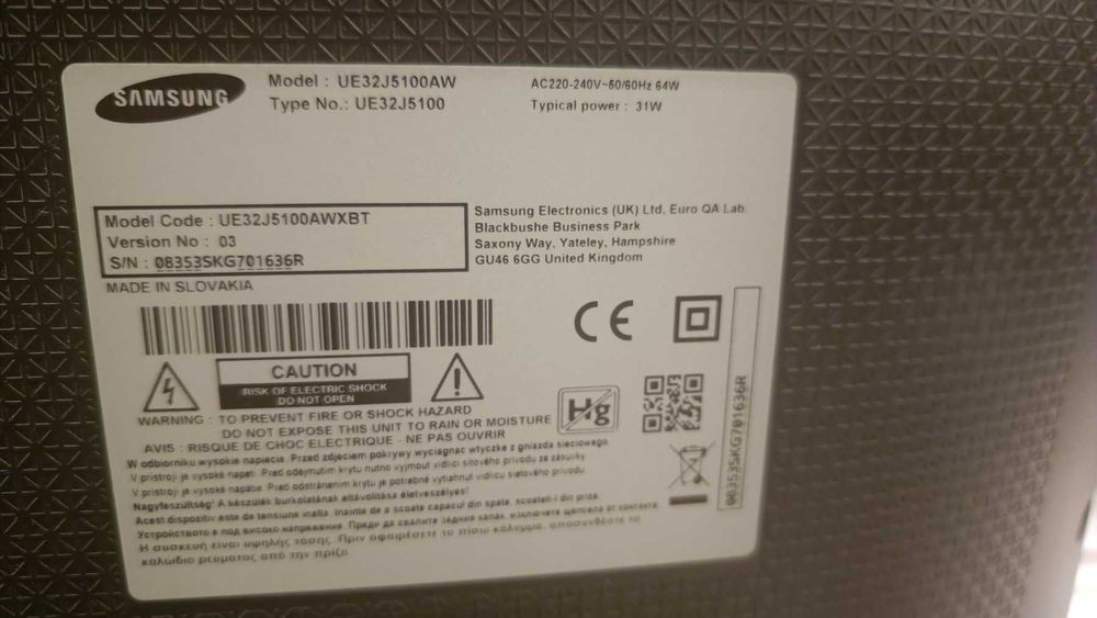 Телевизор Samsung UE32J5100AW – 32 инча, Full HD