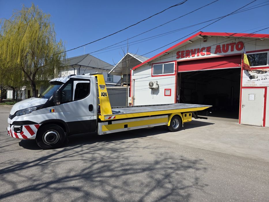 Tractari Auto Utilaje Roman Platforma  Hidraulica