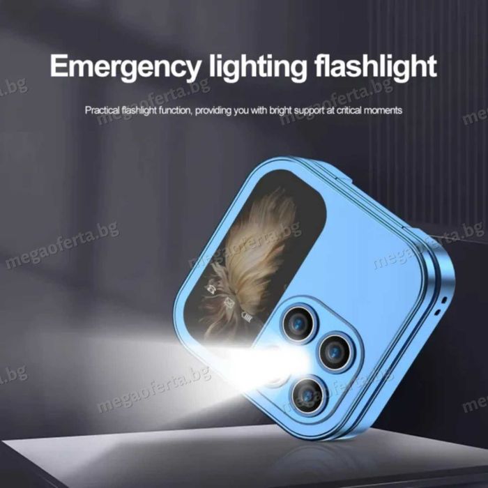 Ново 2026г. Мини сгъваем телефон i17 PRO две сим карти Българско меню