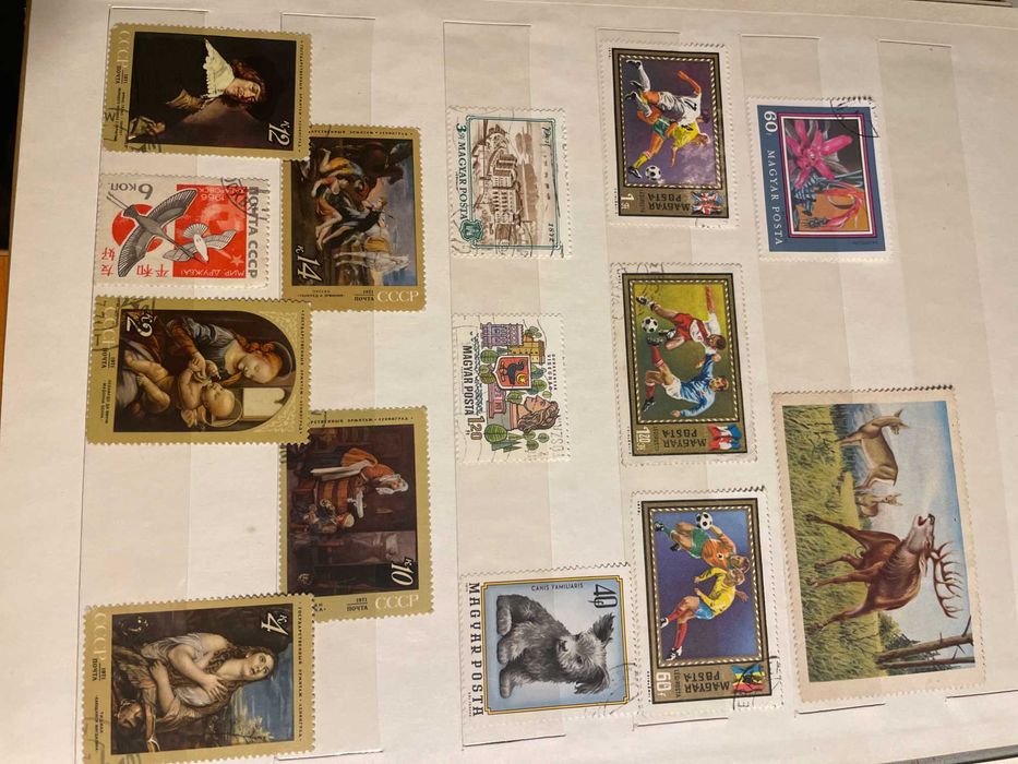 Vand clasor cu timbre straine si romanesti.