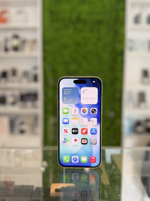**ATSGSM.RO**iPhone 15 128Gb Blue/Baterie93%/Fact+Gar 12 luni