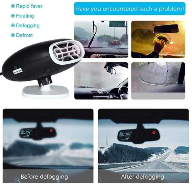 45бр 6€/бр Електрически нагревател за кола 12V 2-в-1 разпродажба едро