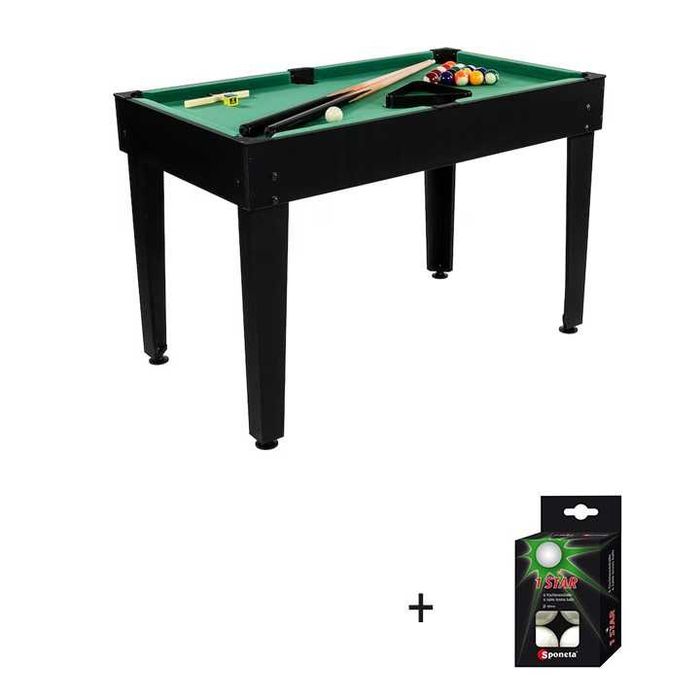 Masa de jocuri 15-in-1, Solid Volt, multifunctionala, negru