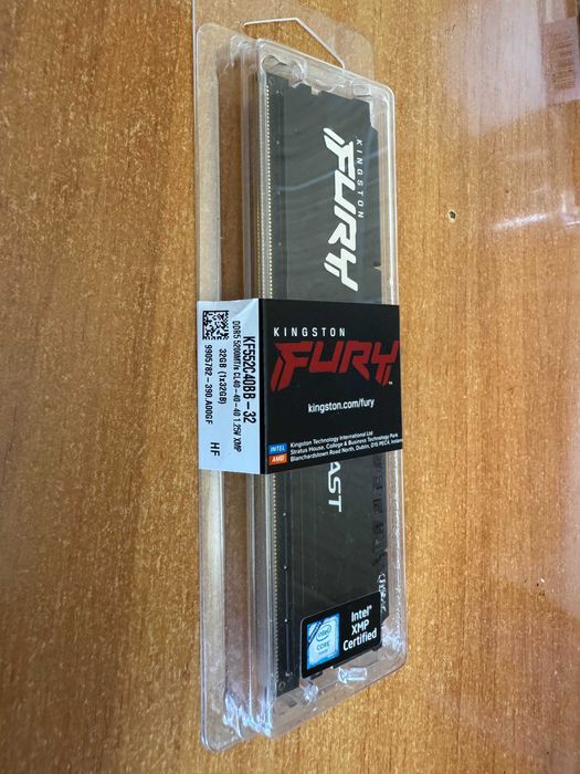 RAM DDR5 Kingston Fury 32GB 5200MHz CL40 NOU SIGILAT