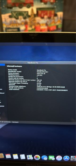 Macbook pro 15,1” 2018