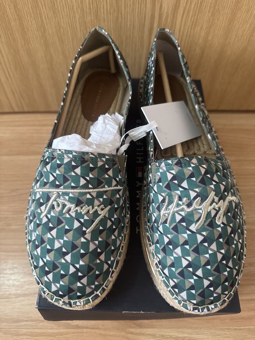 Дамски еспадрили Tommy Hilfiger – №42, зелени, чисто нови