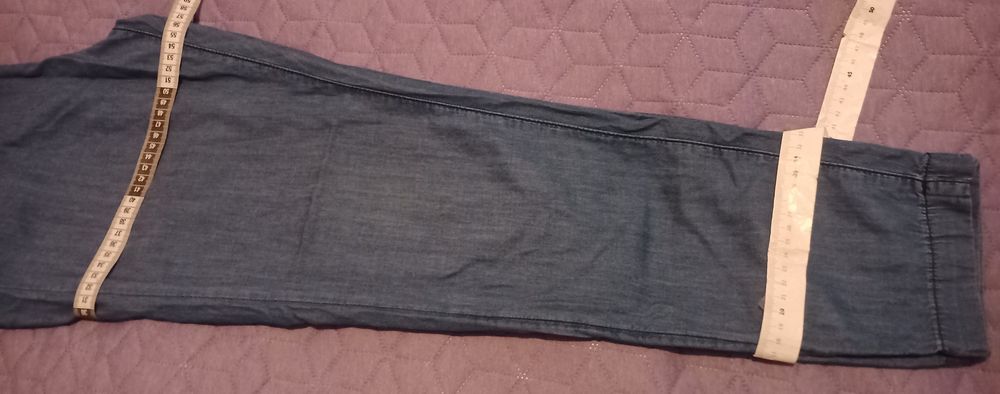 Pantaloni primăvara/vara denim, compoziție bumbac