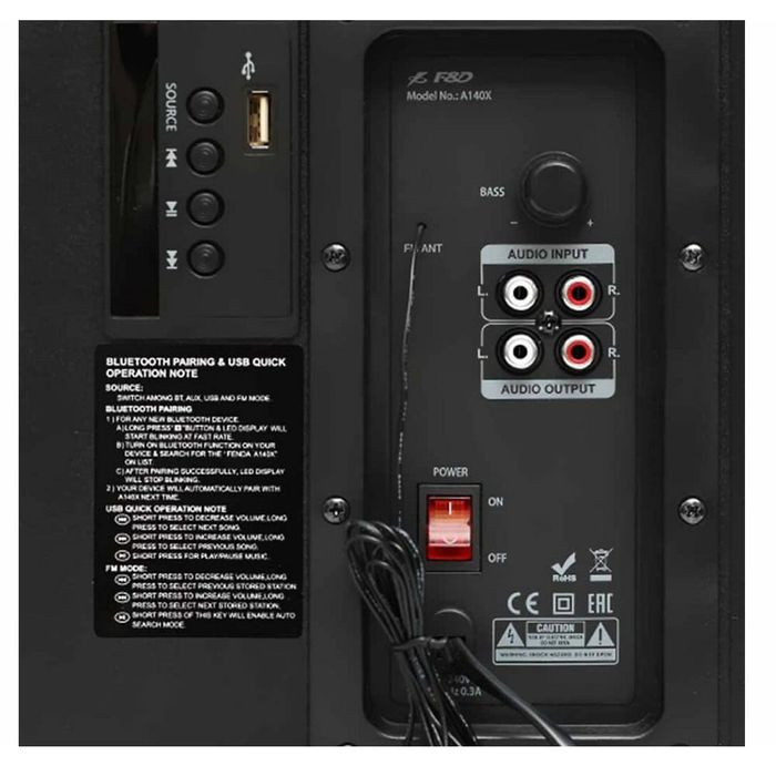 Тонколони Fenda F&D A140X, Bluetooth / USB / Гаранция / Топ Цена